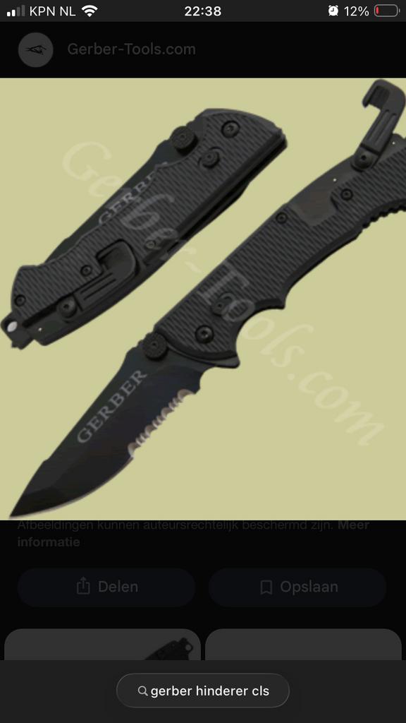 Gezocht gerber hinderer cls, Ophalen, Zo goed als nieuw