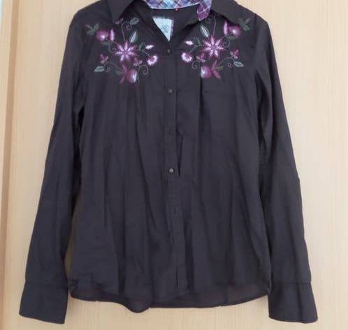 Donkerbruine aparte katoenen Esprit blouse maat 38, Kleding | Dames, Maat 38/40 (M), Bruin, Ophalen of Verzenden, Zo goed als nieuw