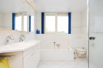 Badkamer (met bad, douche, wandmeubel, toilet), Ophalen, Met bad