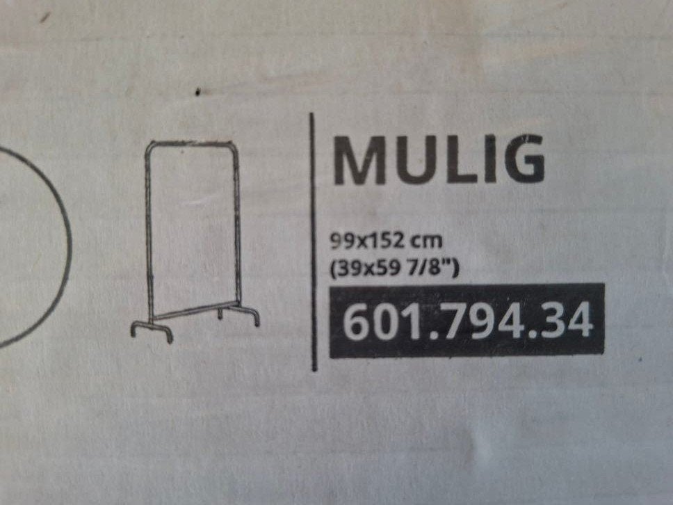 IKEA MULIG Kledingrek - Nieuw in verpakking, Ophalen of Verzenden, Nieuw