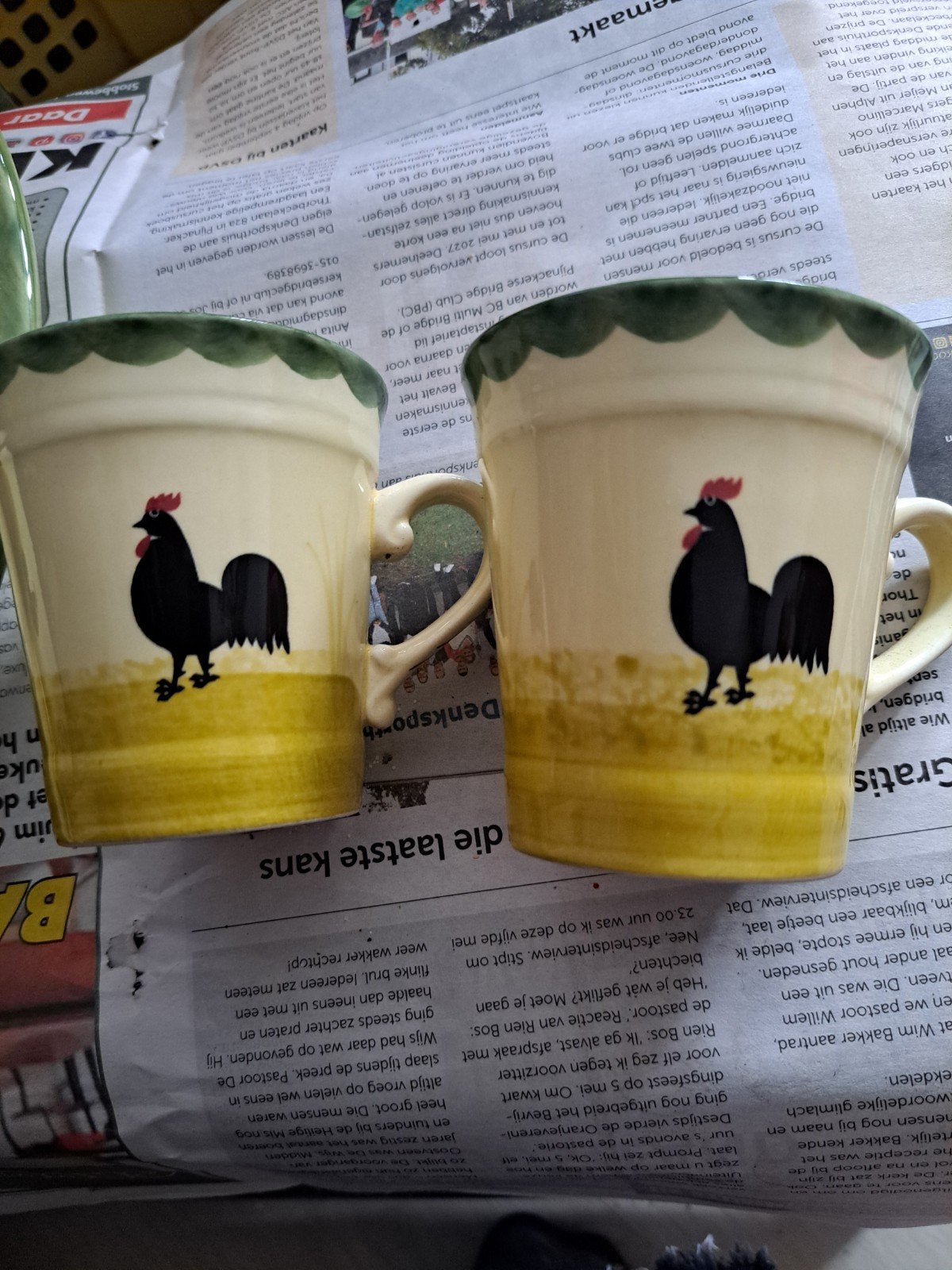 Zeller Keramiek Hahn und Henne Servies - Complete Set, Huis en Inrichting, Keuken | Servies, Overige merken, Keramiek, Landelijk/Boerenbont