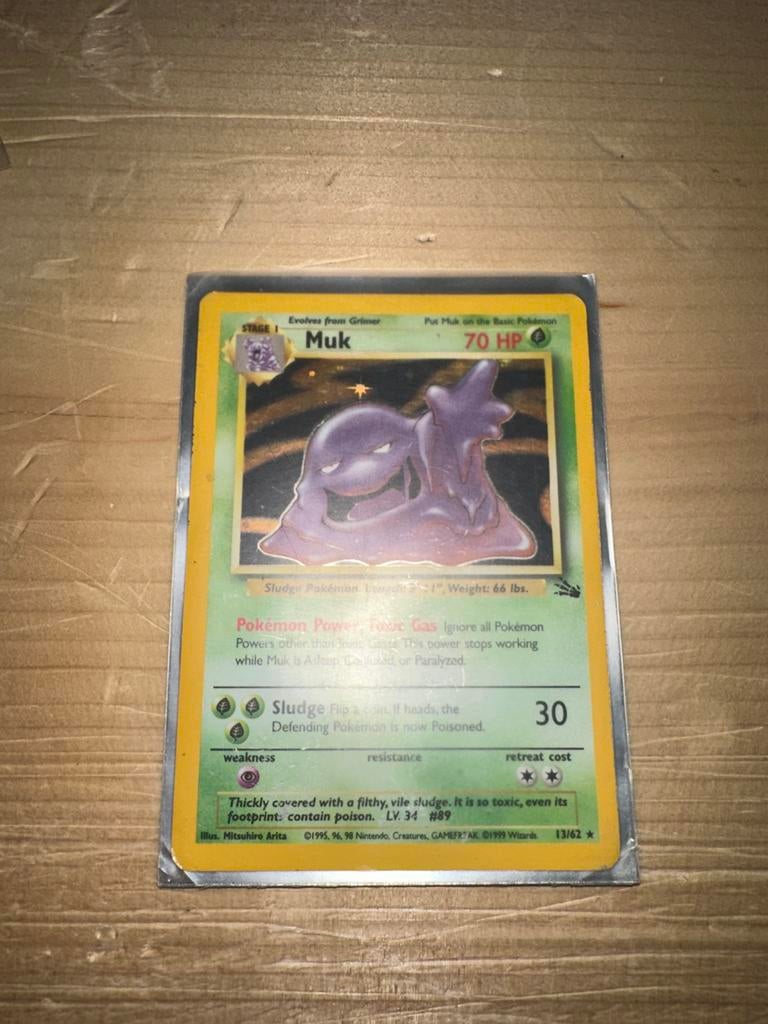 Pokémon Kaart: Muk (Jungle Set 13/62) - Vintage, Hobby en Vrije tijd, Verzamelkaartspellen | Pokémon, Ophalen, Zo goed als nieuw