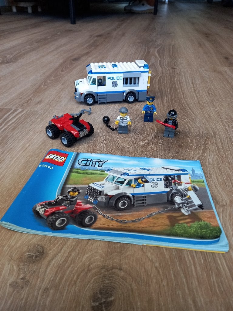 Lego City Politie Gevangenentransport - 60043, Kinderen en Baby's, Speelgoed | Duplo en Lego, Ophalen of Verzenden, Zo goed als nieuw