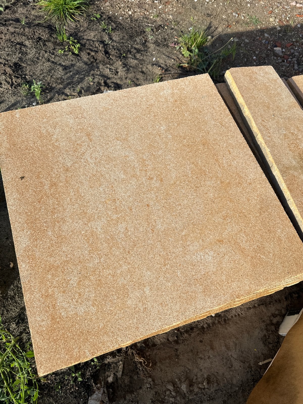 Terrastegels 60x60 cm - 18 hele en 4 losse stukken, Tuin en Terras, Ophalen, Gebruikt, 5 tot 10 m², Beton