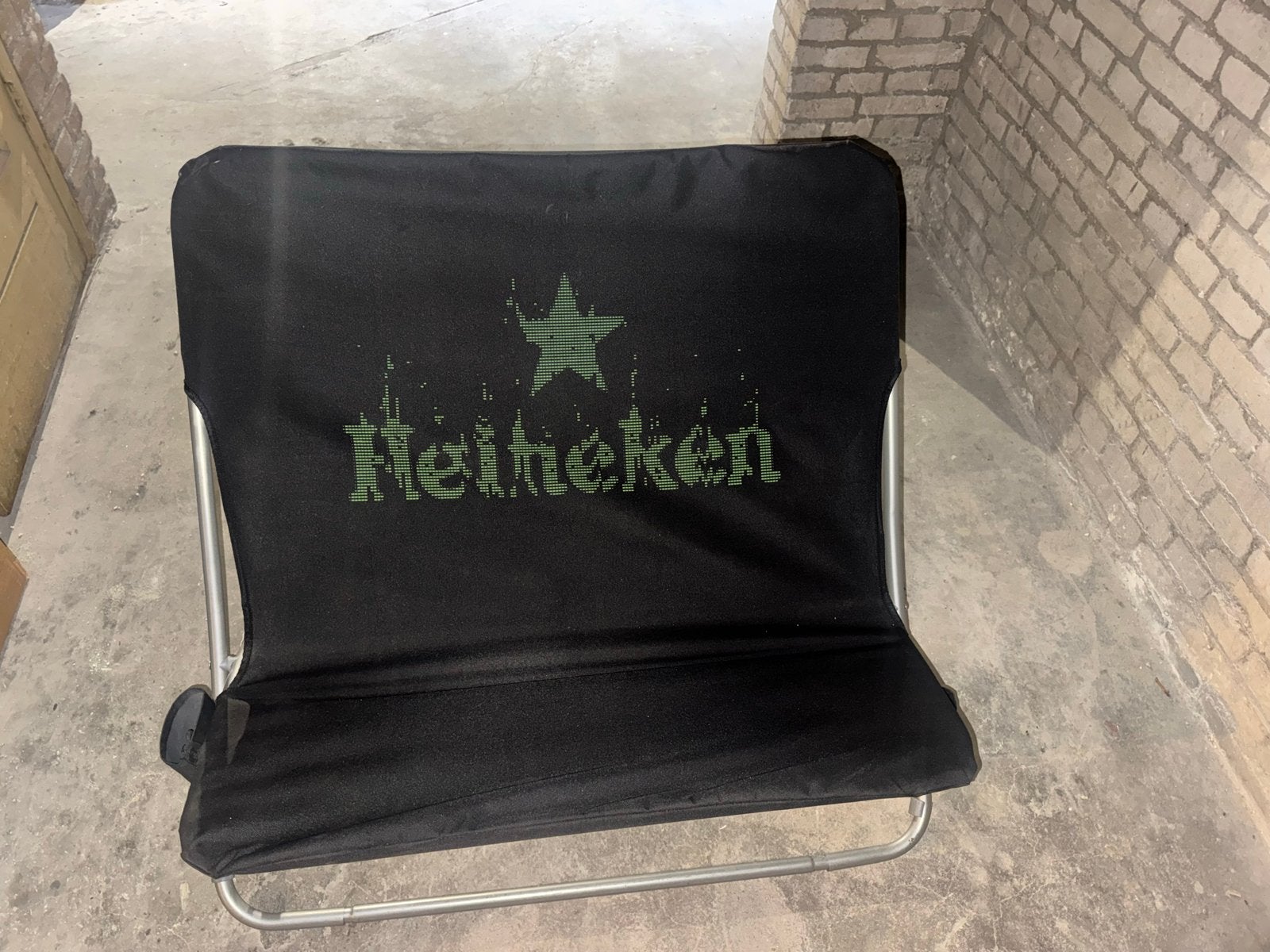 Campingspullen! Heineken Koelbox Krukje en Zitbank, Ophalen, Gebruikt, Campingstoel