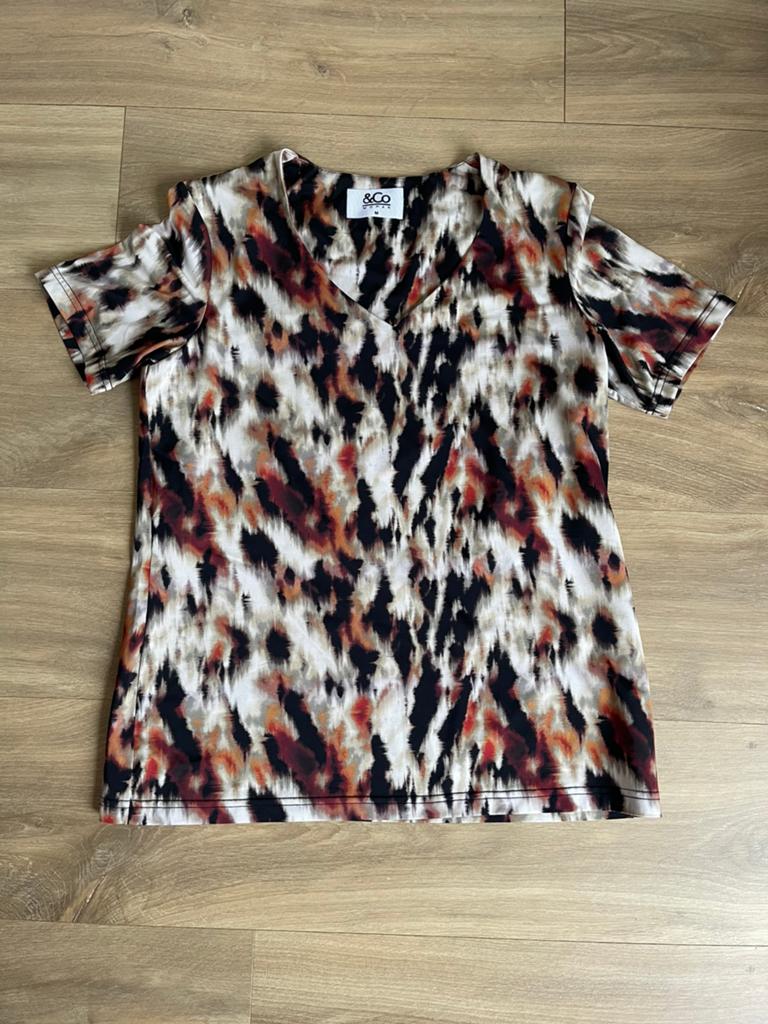 &Co Women t-shirt/blouse maat S, Ophalen of Verzenden, Zo goed als nieuw, Maat 38/40 (M), Korte mouw