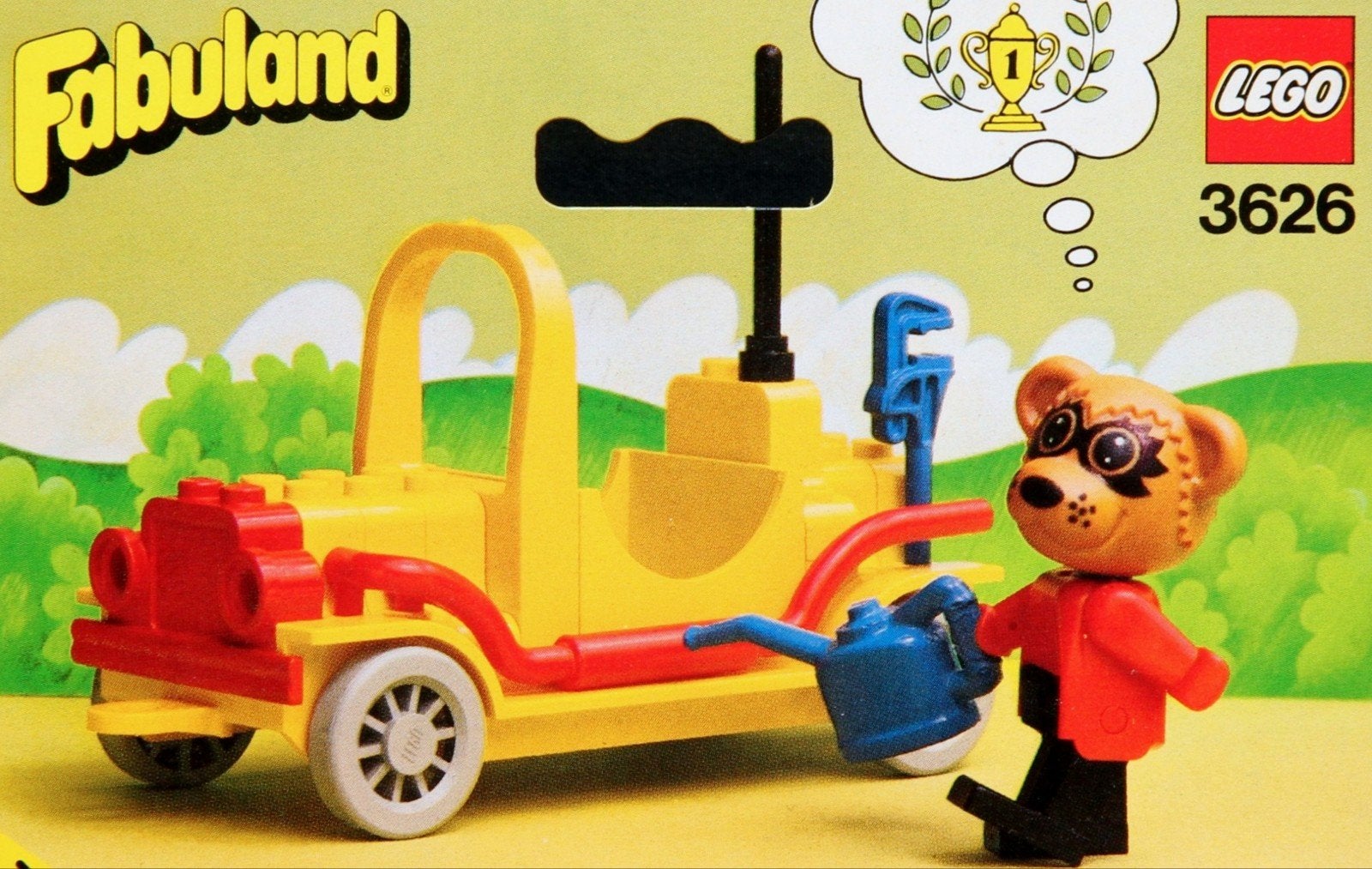 Lego Fabuland 3626: Roger Racoon Auto, Kinderen en Baby's, Speelgoed | Duplo en Lego, Gebruikt, Lego, Ophalen of Verzenden, Complete set