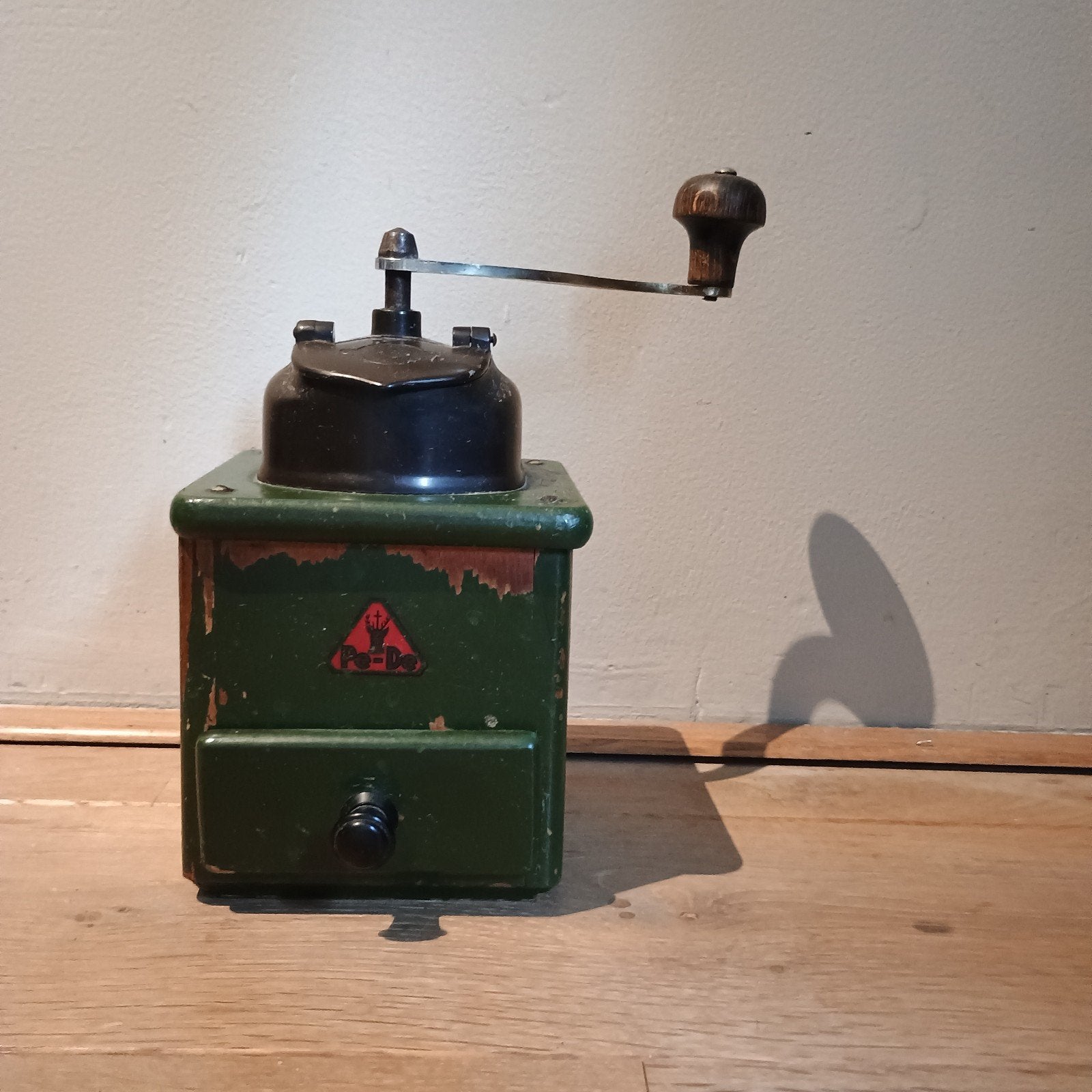 Antieke koffiemolen, merk PeDe, Ophalen of Verzenden