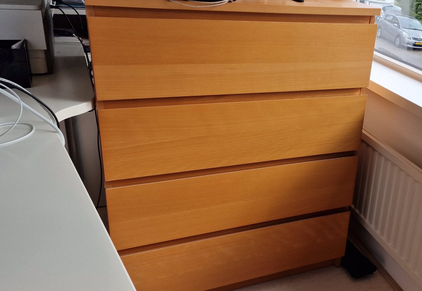 Ikea Malm ladenkast. 4 lades., Ophalen, Gebruikt, 50 tot 100 cm, 3 of 4 laden