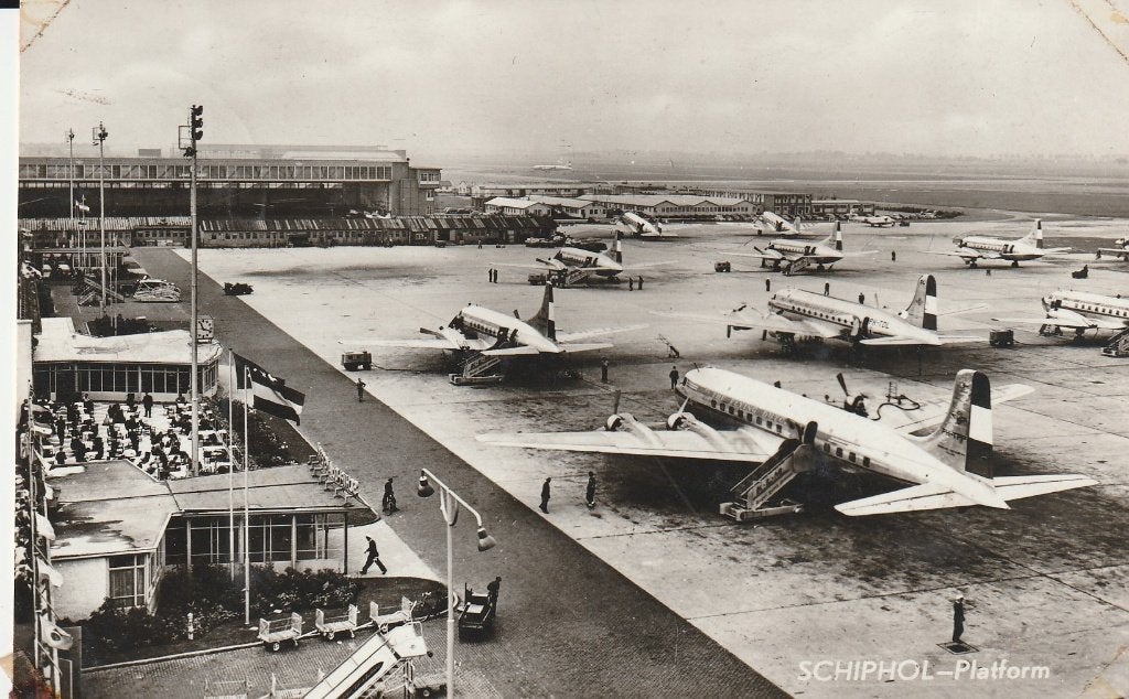 Schiphol, Ophalen of Verzenden, 1940 tot 1960, Gelopen, Noord-Holland