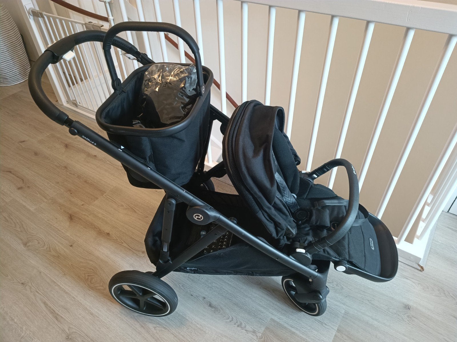 Cybex Gazelle S Dubbele Kinderwagen, Ophalen of Verzenden, Zo goed als nieuw, Kinderwagen of Buggy