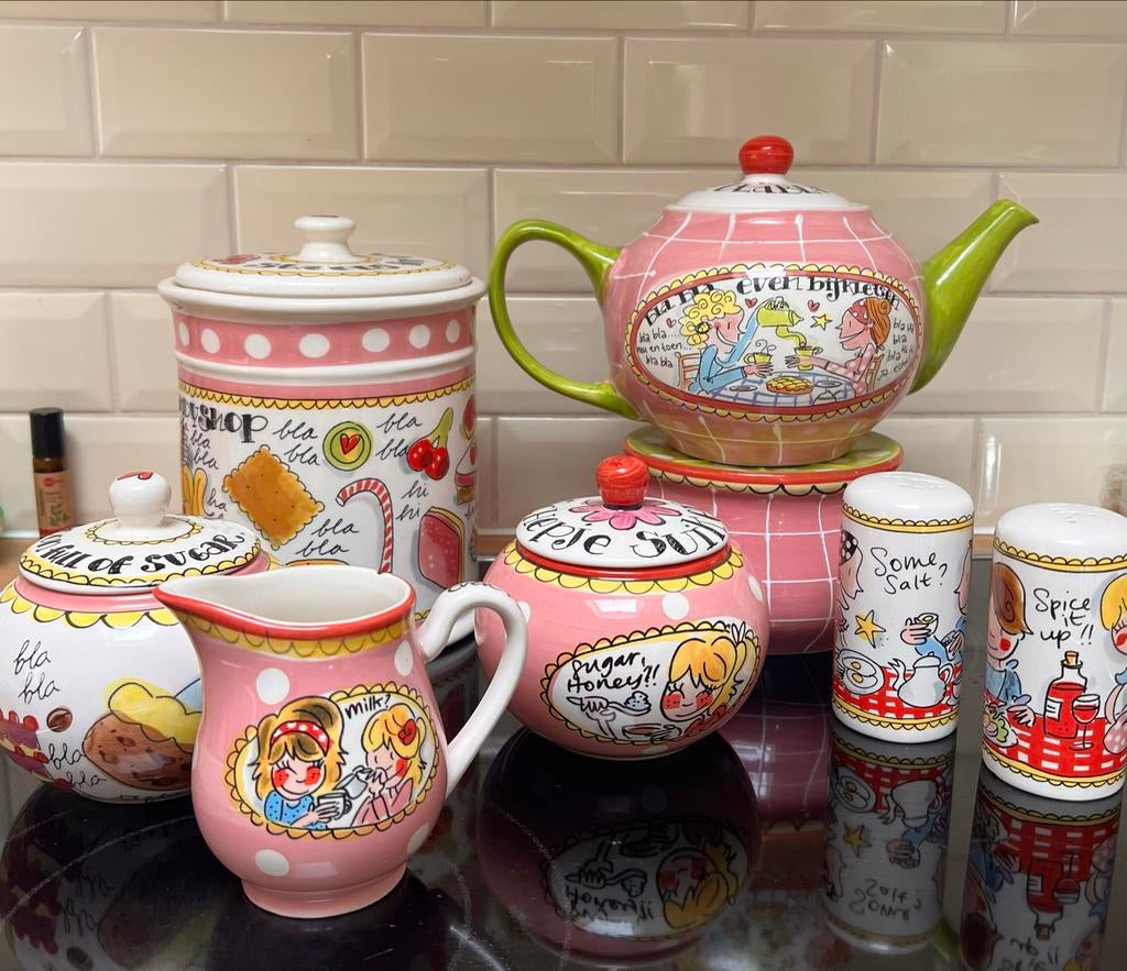 Blond Amsterdam theeset met diverse accessoires, Huis en Inrichting, Keuken | Servies, Gebruikt, Blond Amsterdam, Overige typen