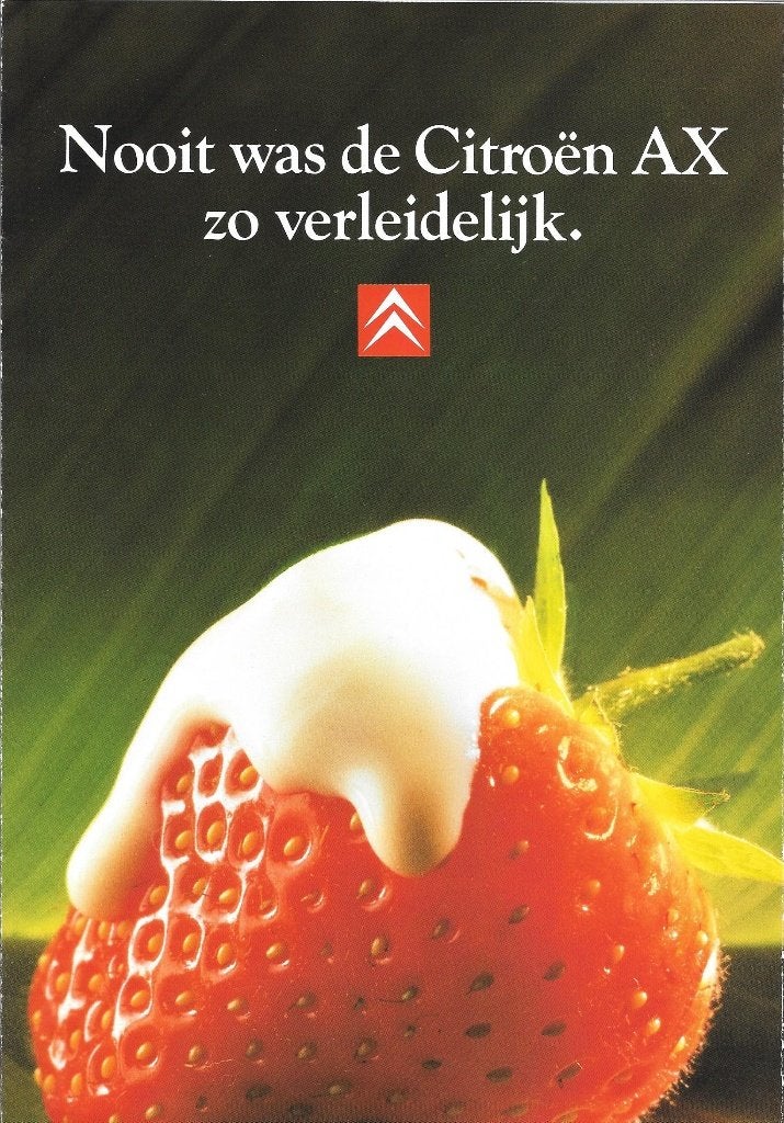 Belgische vouwfolder Citroën AX, 1991, Ophalen of Verzenden, Nieuw, Citroën