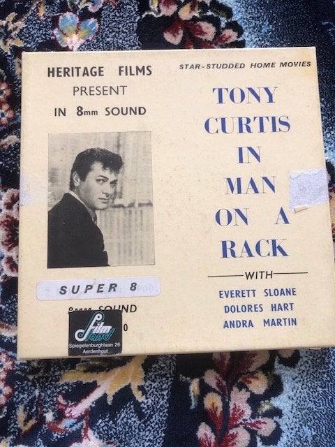 Tony Curtis in Man on a Rack - Super 8mm Film met Geluid, Audio, Tv en Foto, Ophalen of Verzenden, 8mm film