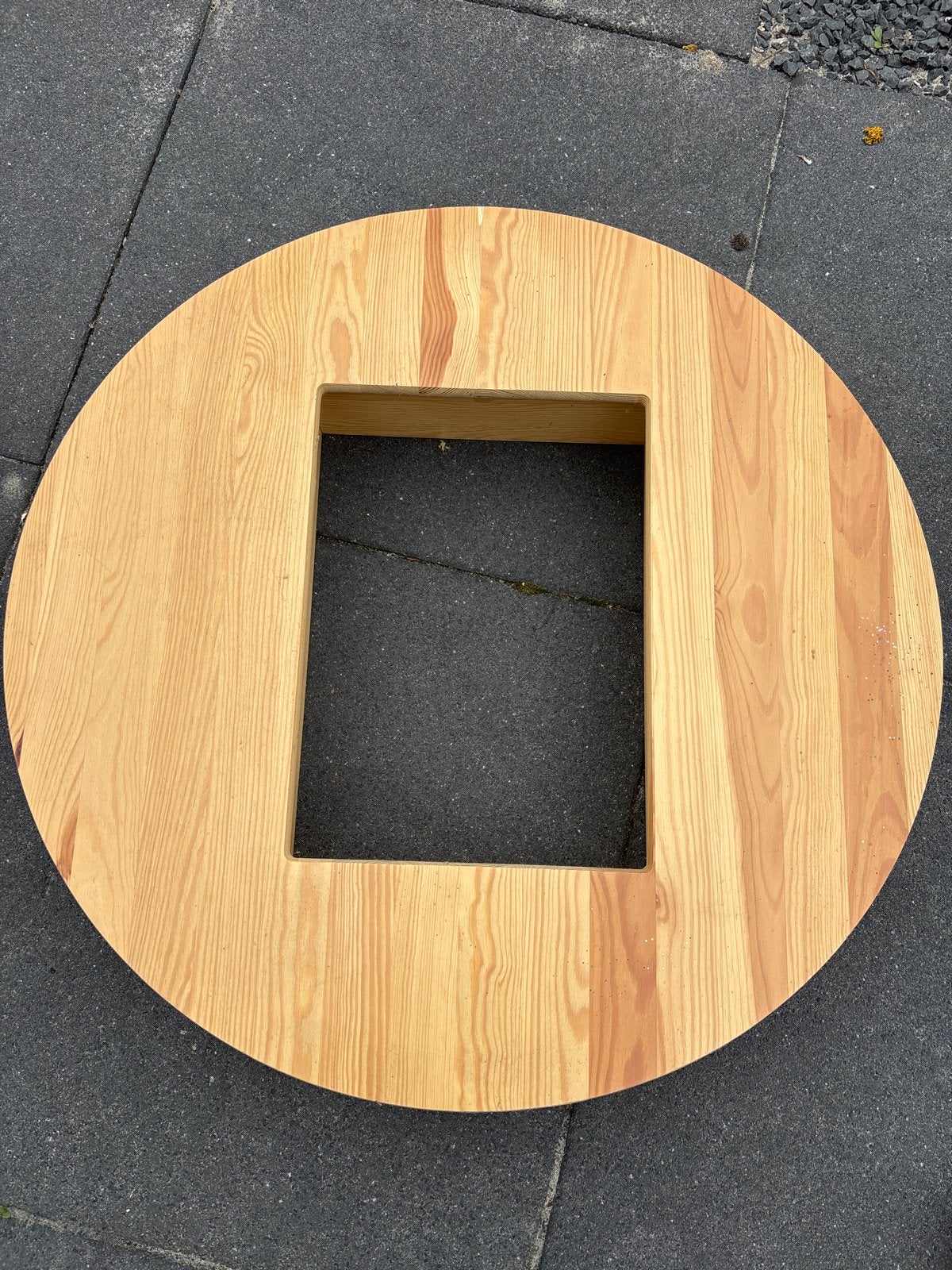 Houten tafelblad voor bierkrat - Rond, Huis en Inrichting, Ophalen, Minder dan 45 cm, Rond, Nieuw