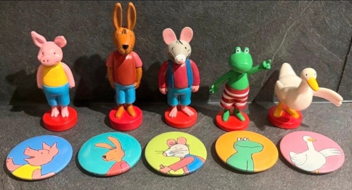 Kikker en zijn vriendjes figuren set, Ophalen of Verzenden, Gebruikt
