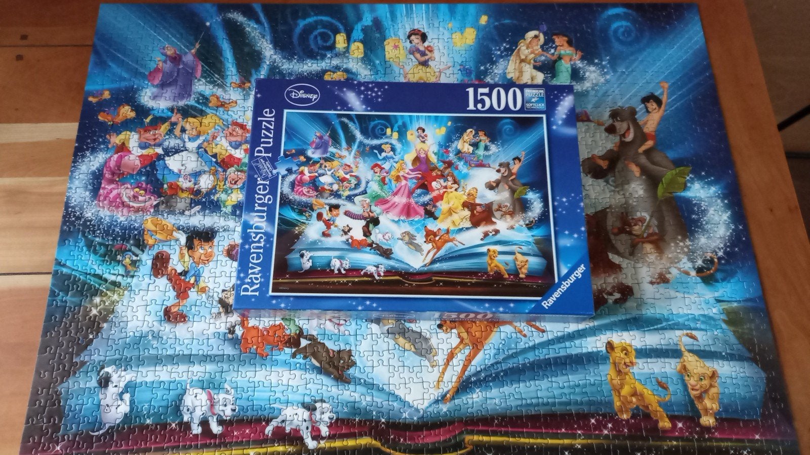 Disney Puzzel 1500 stukjes compleet, Ophalen of Verzenden, 500 t/m 1500 stukjes, Zo goed als nieuw, Legpuzzel