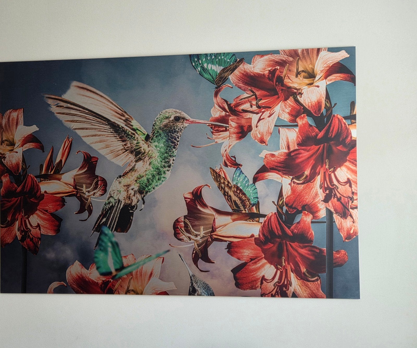 Mooi groot aluminium schilderij, Ophalen