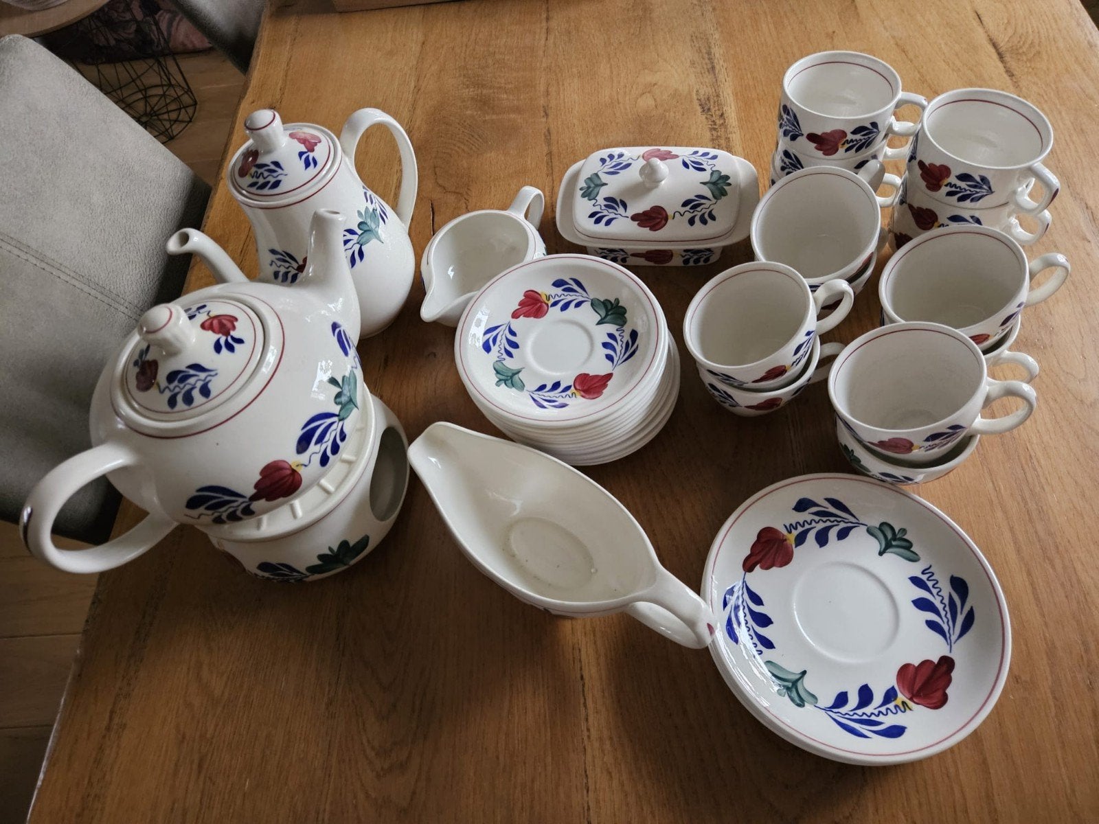 Boerenbont servies, Ophalen, Zo goed als nieuw, Overige stijlen, Aardewerk