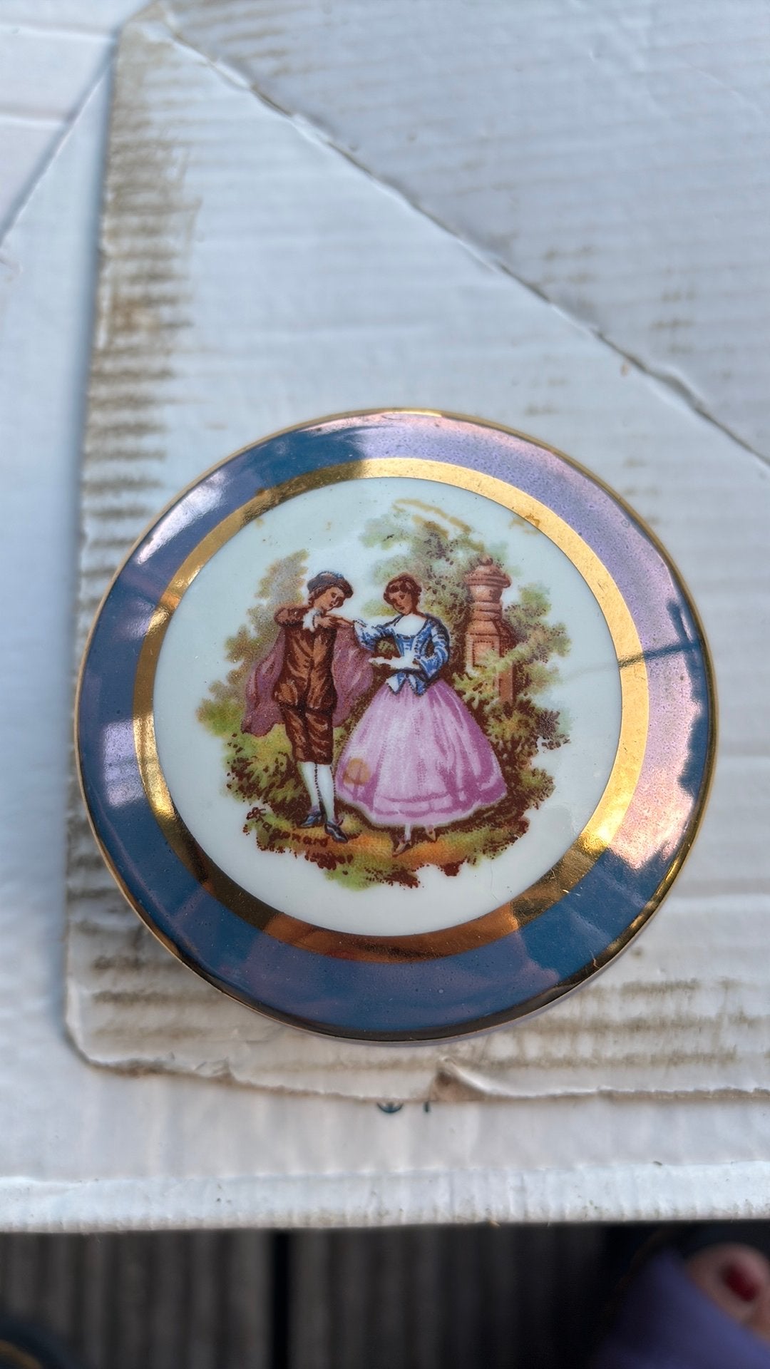 Limoges porseleinen doosje, Ophalen of Verzenden