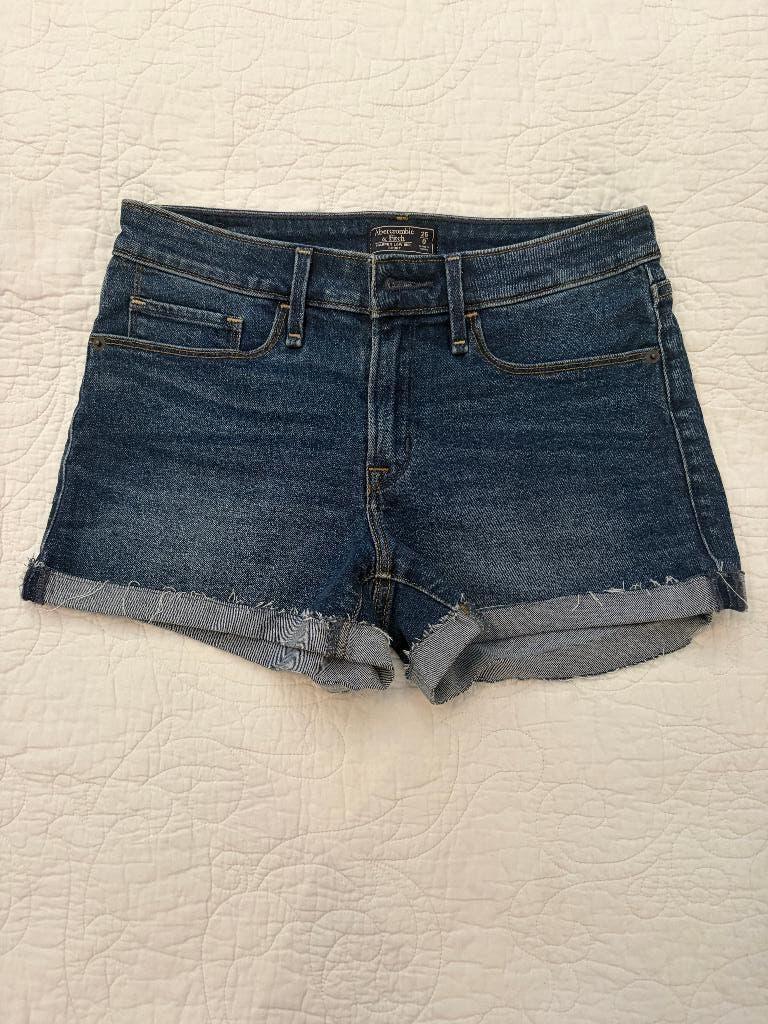 Abercrombie & Fitch short, maat 25 (XS), Kort, Blauw, Ophalen of Verzenden, Maat 34 (XS) of kleiner