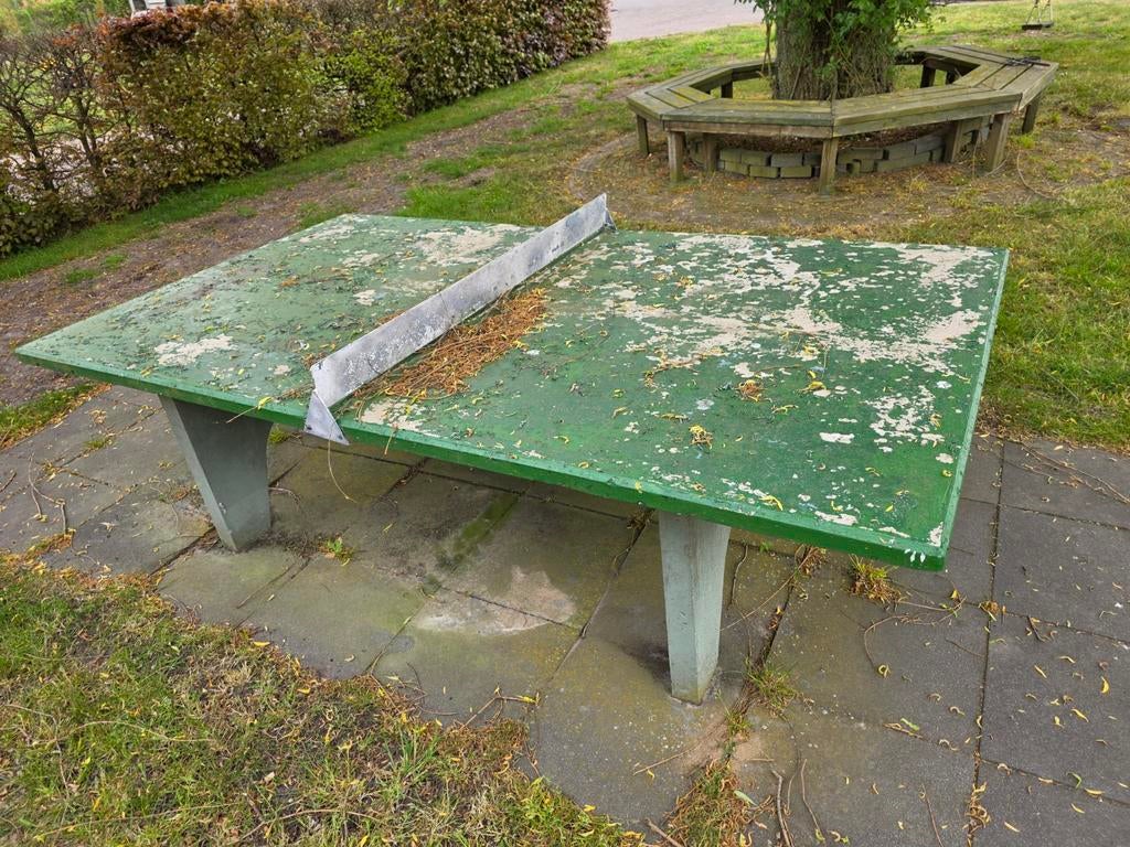 Betonnen Tafeltennistafel - Robuust en Weerbestendig, Ophalen, Gebruikt, Tafel Outdoor