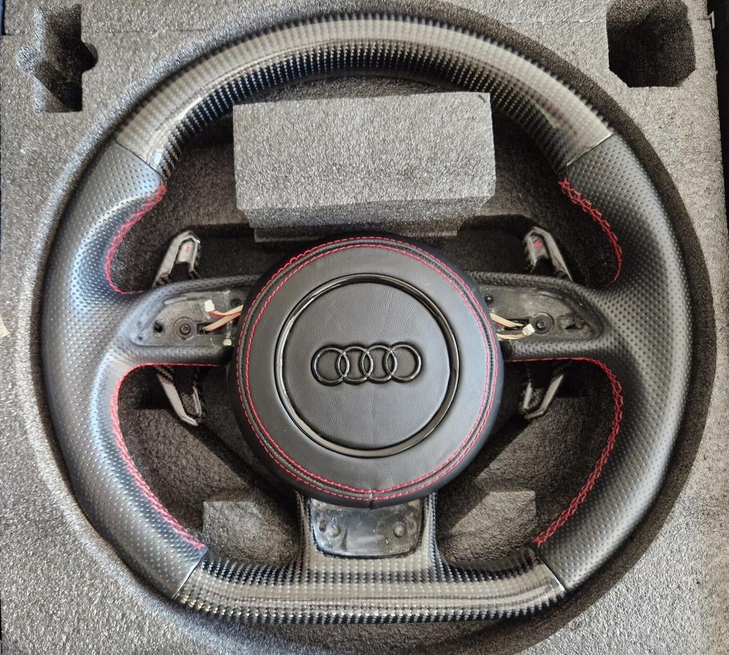 Carbon Sportstuur Audi A6 S6 RS6 A7 S7 RS7 C7 4G, Auto-onderdelen, Besturing, Ophalen of Verzenden, Gebruikt, Audi