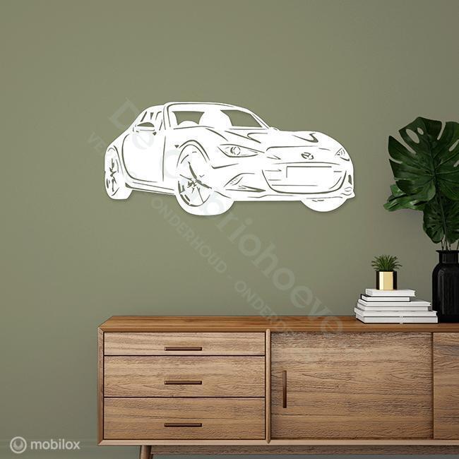 MX5 Wanddecoratie NDRF (89*40cm) Wit, De Cabriohoeve VOF, Nieuw, Info@cabriohoeve.nl, Julianalaan 9, 9462PG Gasselte, Nederland