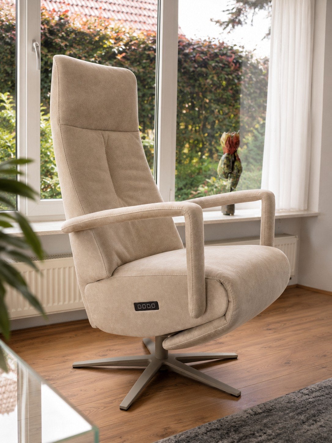 Luxe nieuwe relax feauteuil (volledig sta op stoel 3 motorig, Ophalen of Verzenden, Zo goed als nieuw, 50 tot 75 cm