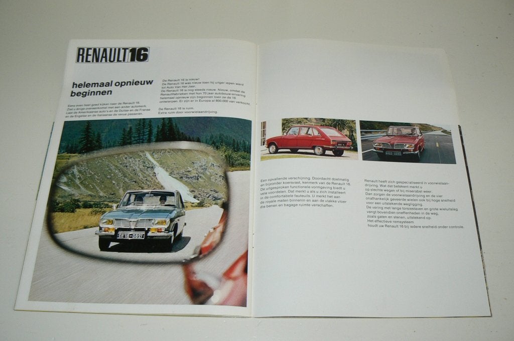 De ruime Renaults van 1972. Gammafolder 44 bladzijden, Ophalen of Verzenden, Zo goed als nieuw, Renault