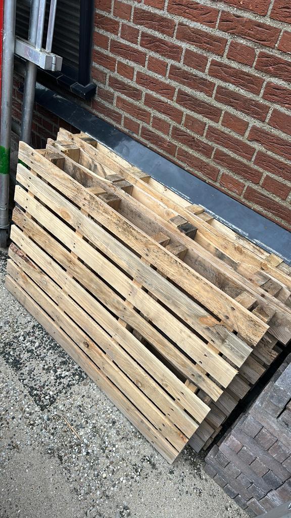 8 pallets, Doe-het-zelf en Verbouw, Hout en Planken, Ophalen, Overige houtsoorten, Minder dan 200 cm, Pallet