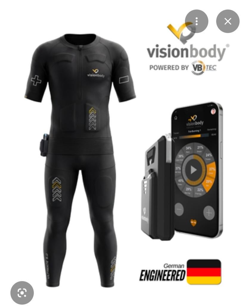 2 x Visionbody EMS Pak - Ultieme Draadloze Fitness Ervaring, Ophalen of Verzenden, Zo goed als nieuw, Benen, Overige typen