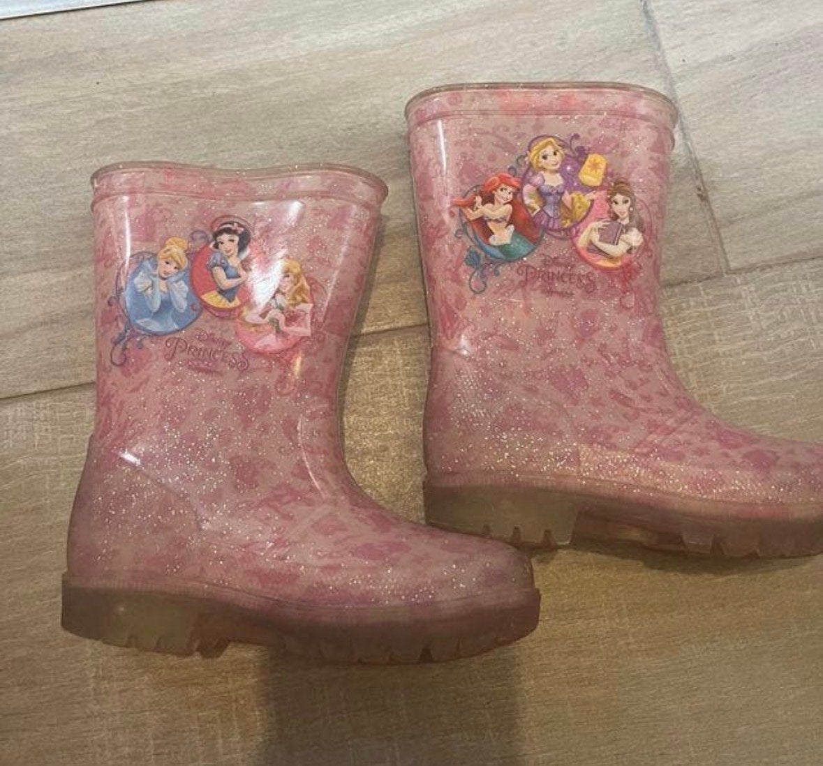 Disney Prinsessen Regenlaarzen Maat 25, Ophalen of Verzenden, Gebruikt, Meisje, Laarzen