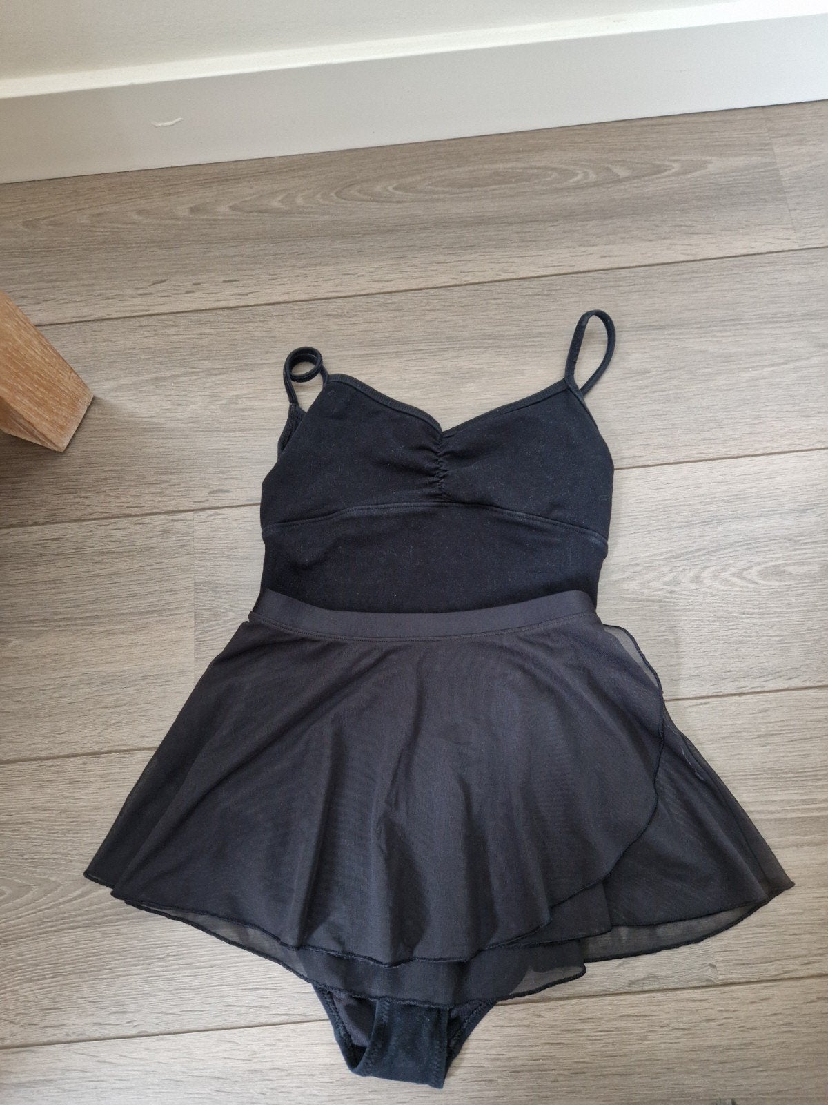 Zwart balletpakje met rokje, Ophalen of Verzenden, Gebruikt, Kleding
