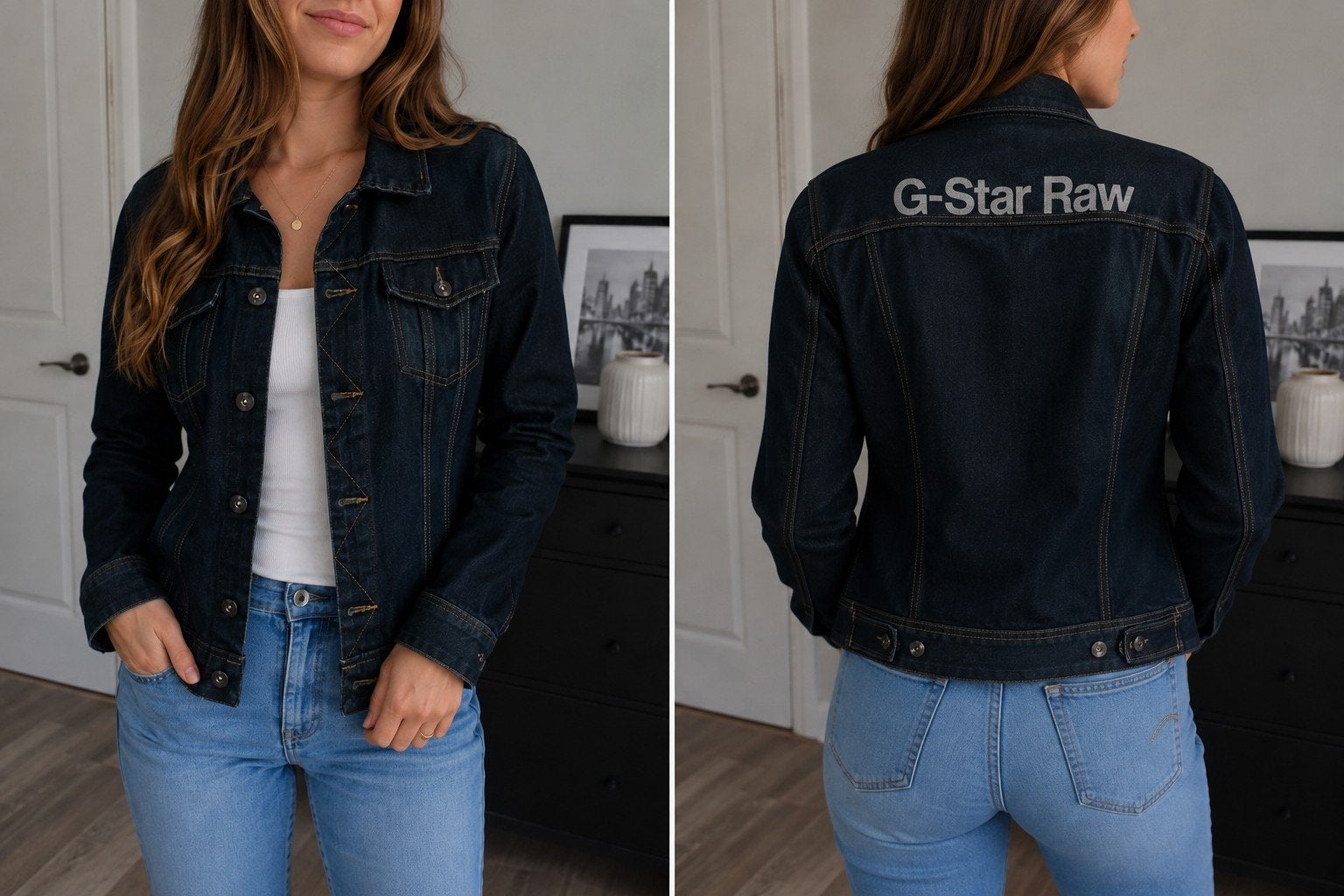 G-Star Raw spijkerjasje, Maat 38/40 (M), Blauw, Ophalen of Verzenden, Zo goed als nieuw