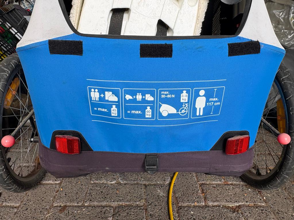 XLC Duo Fietskar - Comfortabel en Veilig voor 2 Kinderen, Fietsen en Brommers, Fietsaccessoires | Aanhangers en Karren, Ophalen