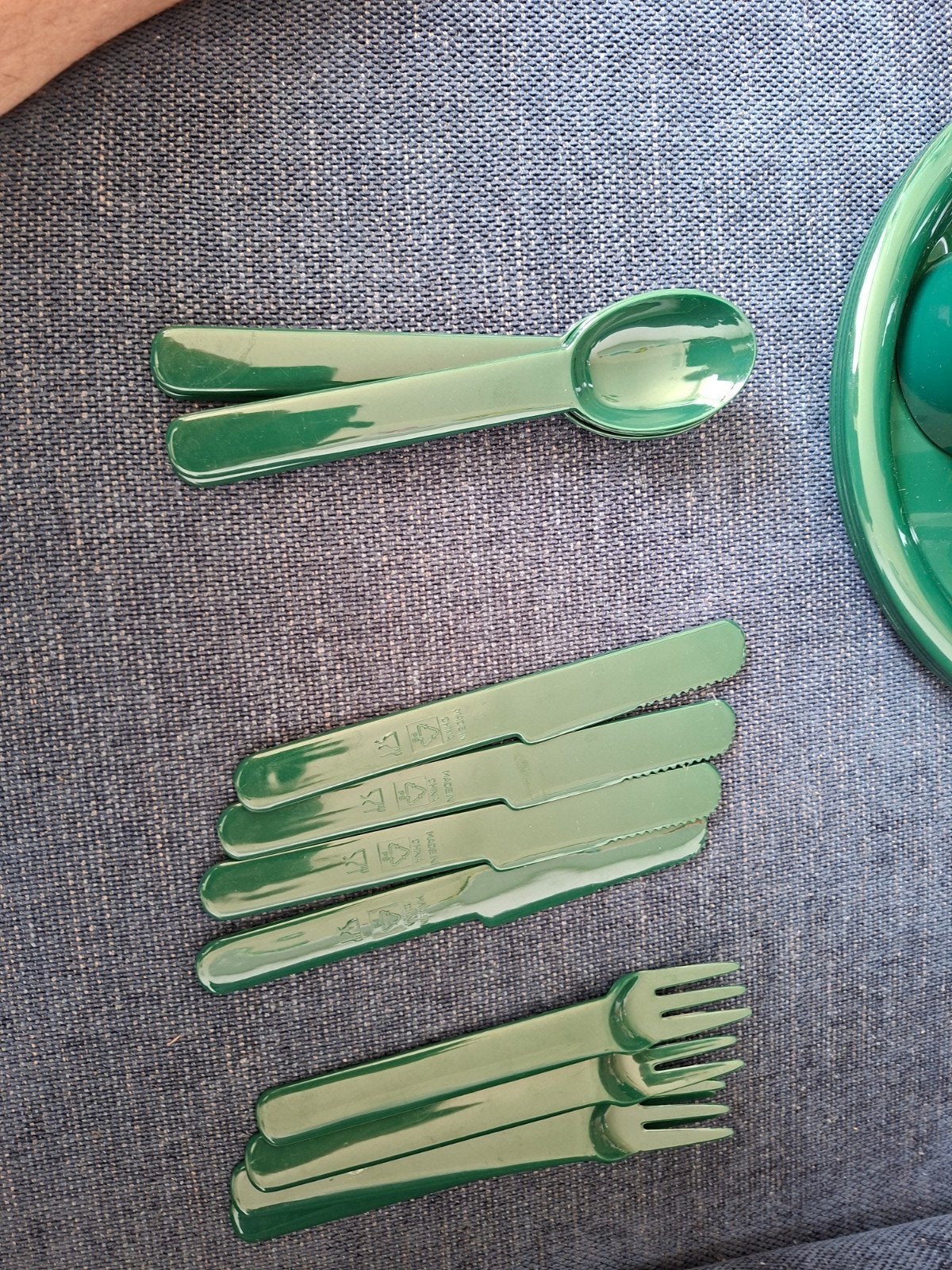PICNIC servies - Groen, Caravans en Kamperen, Ophalen of Verzenden, Nieuw