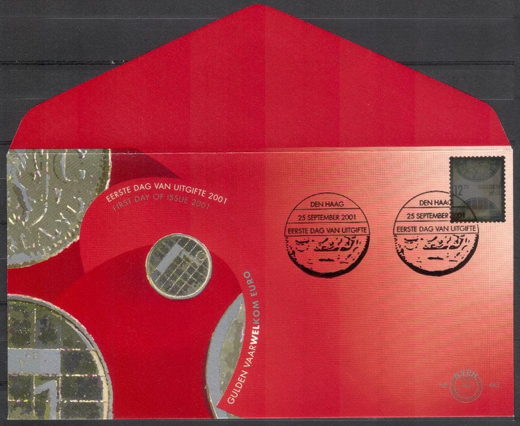 E443 - zilveren postzegel 12,75 gulden, Verzenden, Onbeschreven, Nederland