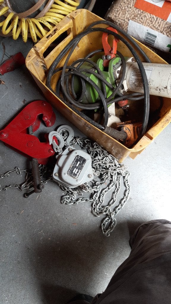 Handtakel, elektrische takel en balkklem, Ophalen, Gebruikt, Elektrisch