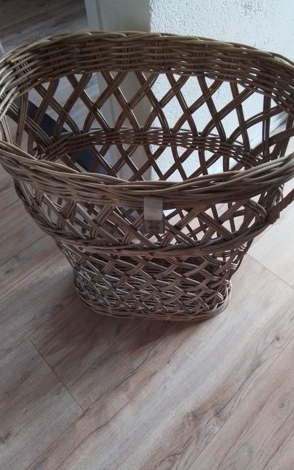 mand, Huis en Inrichting, Woonaccessoires | Schalen en Manden, Ophalen, Gebruikt, Rond, Riet