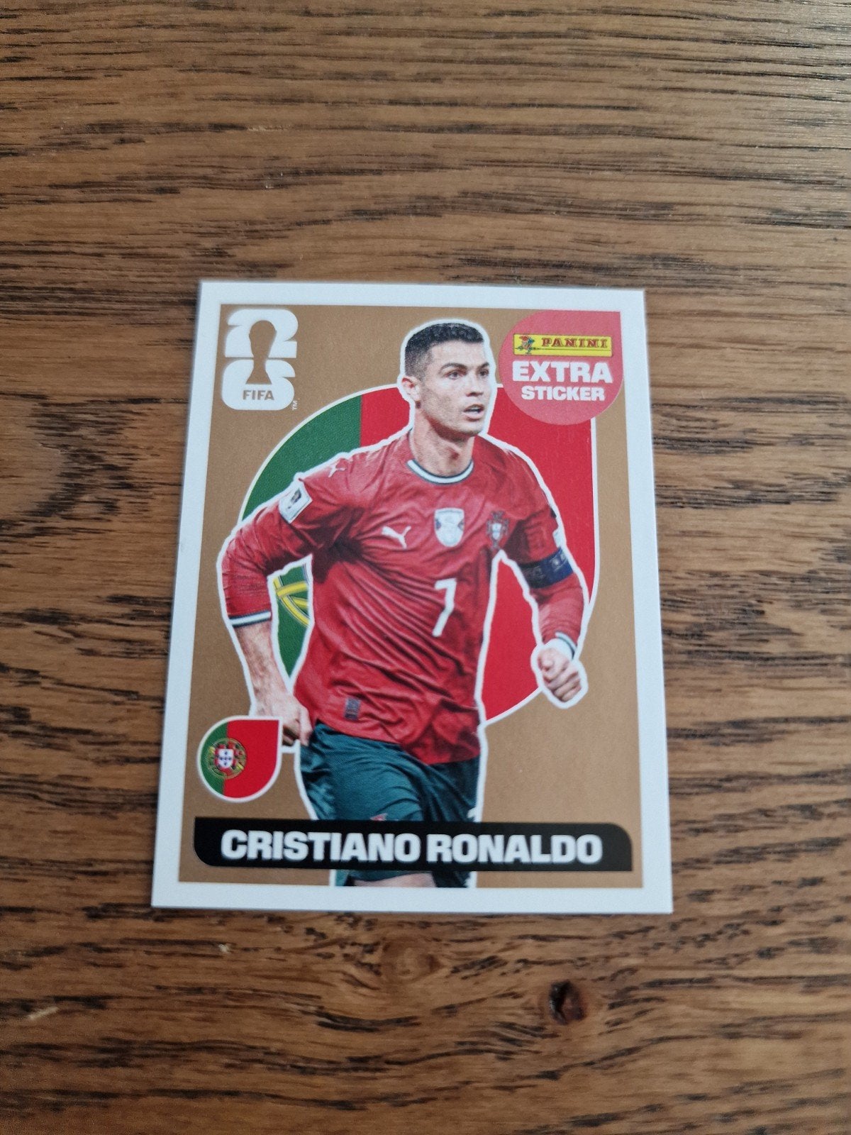 Panini wk 2026 Cristiano Ronaldo extra sticker, Ophalen of Verzenden, Zo goed als nieuw, Buitenlandse clubs, Poster, Plaatje of Sticker