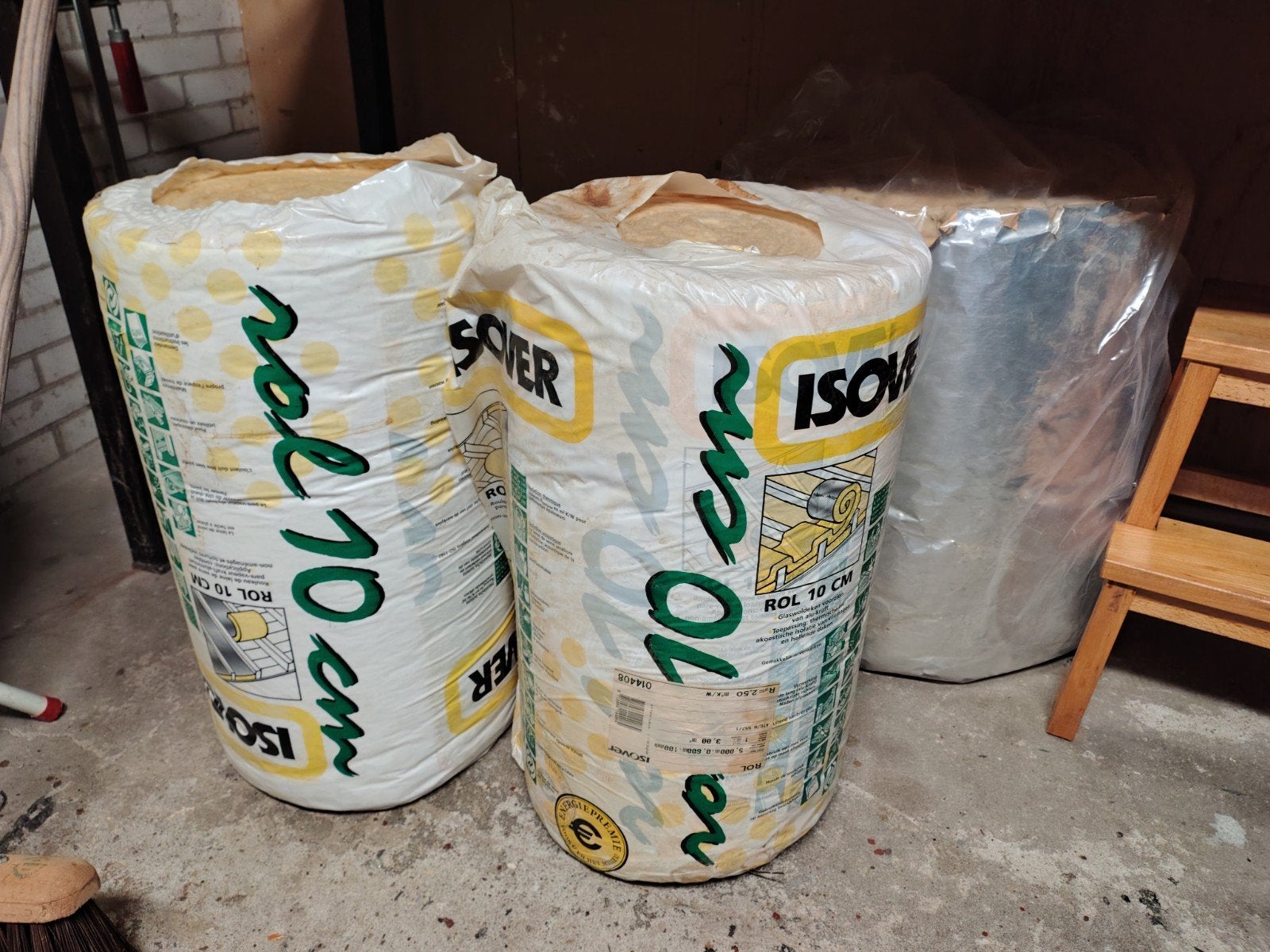 3 rollen glaswol isolatie -Gratis af te halen in Grootebroek, Ophalen
