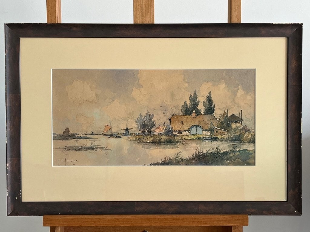 M. de Jongere, ingelijst poldergezicht, Ophalen