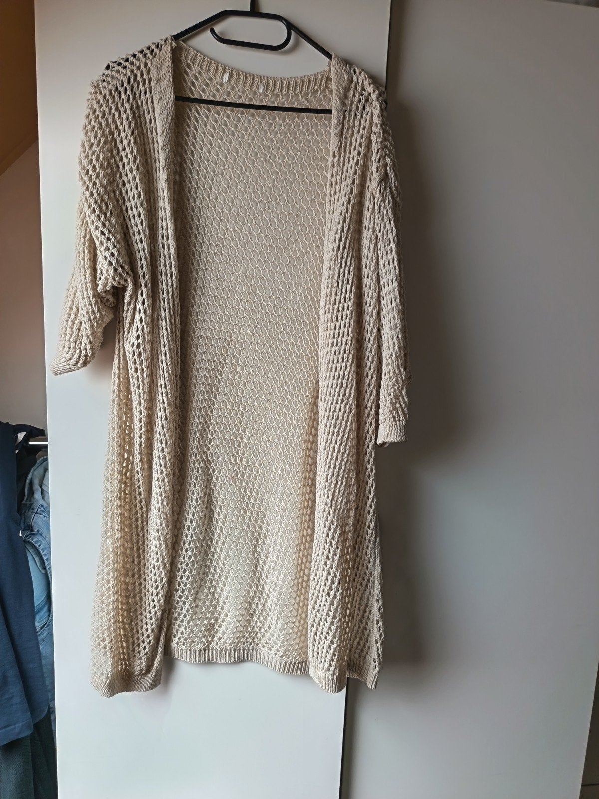 Leuk gehaakt vest, Beige, Maat 42/44 (L), Ophalen of Verzenden, Onbekend