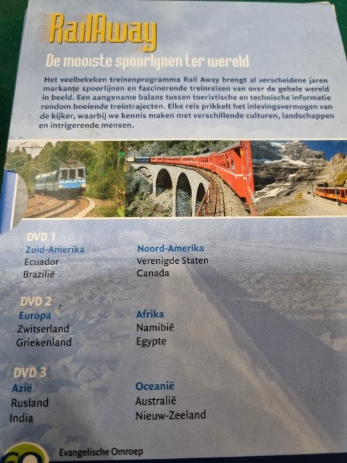 dvd railaway deel 1 drie disc, Ophalen of Verzenden