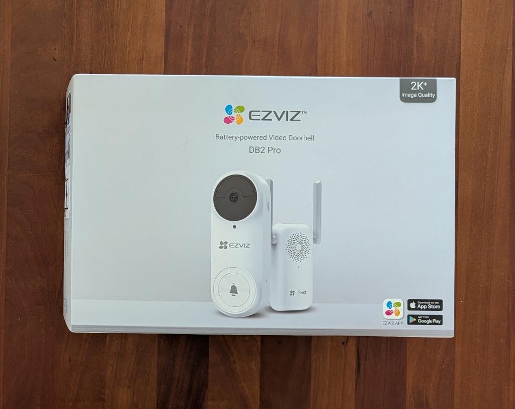 Ezviz DB2 PRO 2K+ Video Deurbel Kit Draadloos /incl Batterij, Ophalen of Verzenden, Nieuw