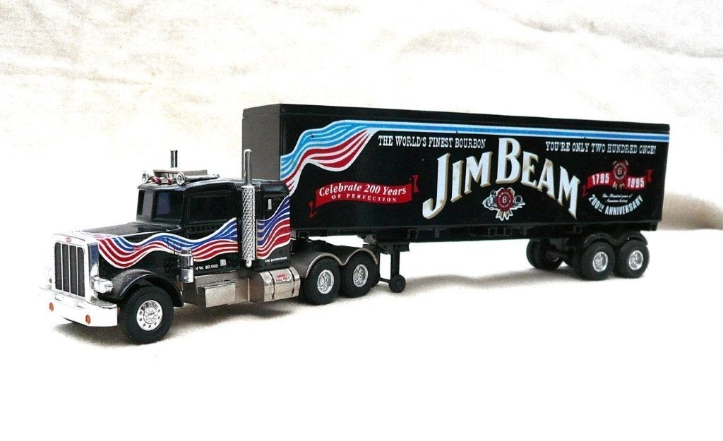 Matchbox KS 186/SA Peterbilt Truck Jim Beam 200 jaar 1/58, Ophalen of Verzenden, Zo goed als nieuw, Bus of Vrachtwagen, Matchbox