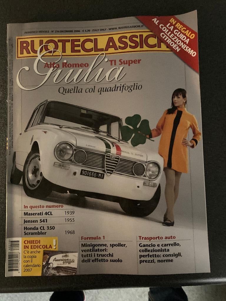 Ruoteclassiche Alfa Giulia ti Super magazine, Gelezen, Ruoteclassiche, Verzenden, Alfa Romeo