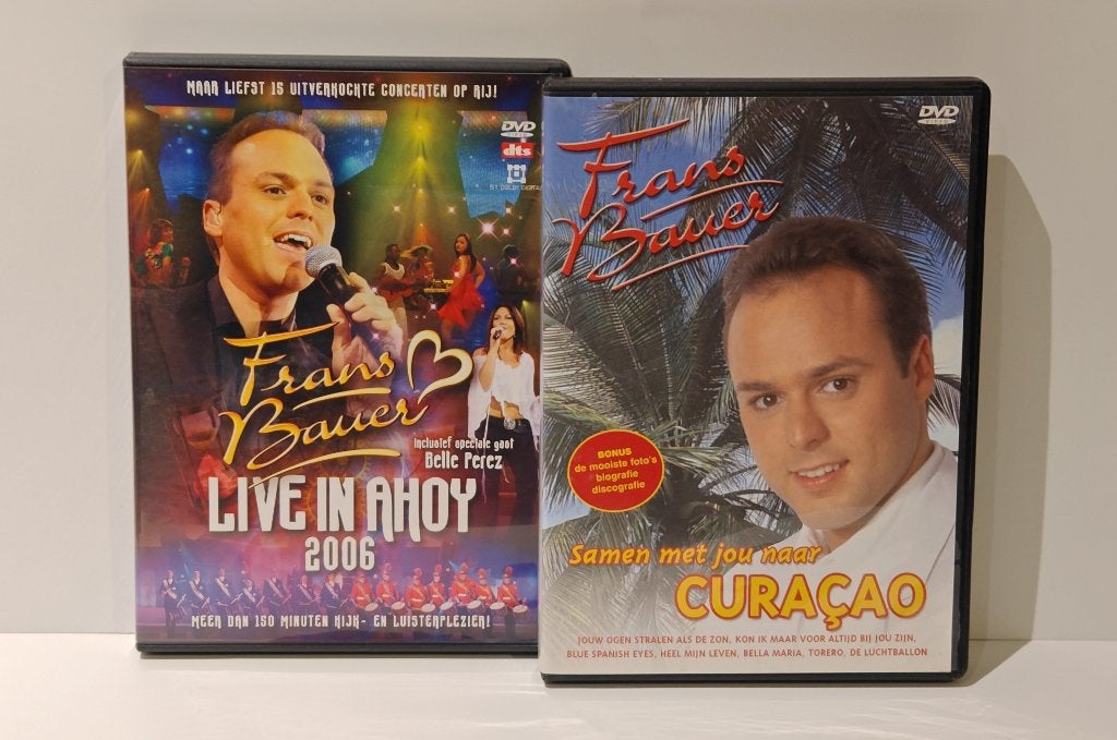 Frans Bauer Live Ahoy + Samen met Jou naar Curaçao 2 DVD set, Alle leeftijden, Ophalen of Verzenden, Zo goed als nieuw