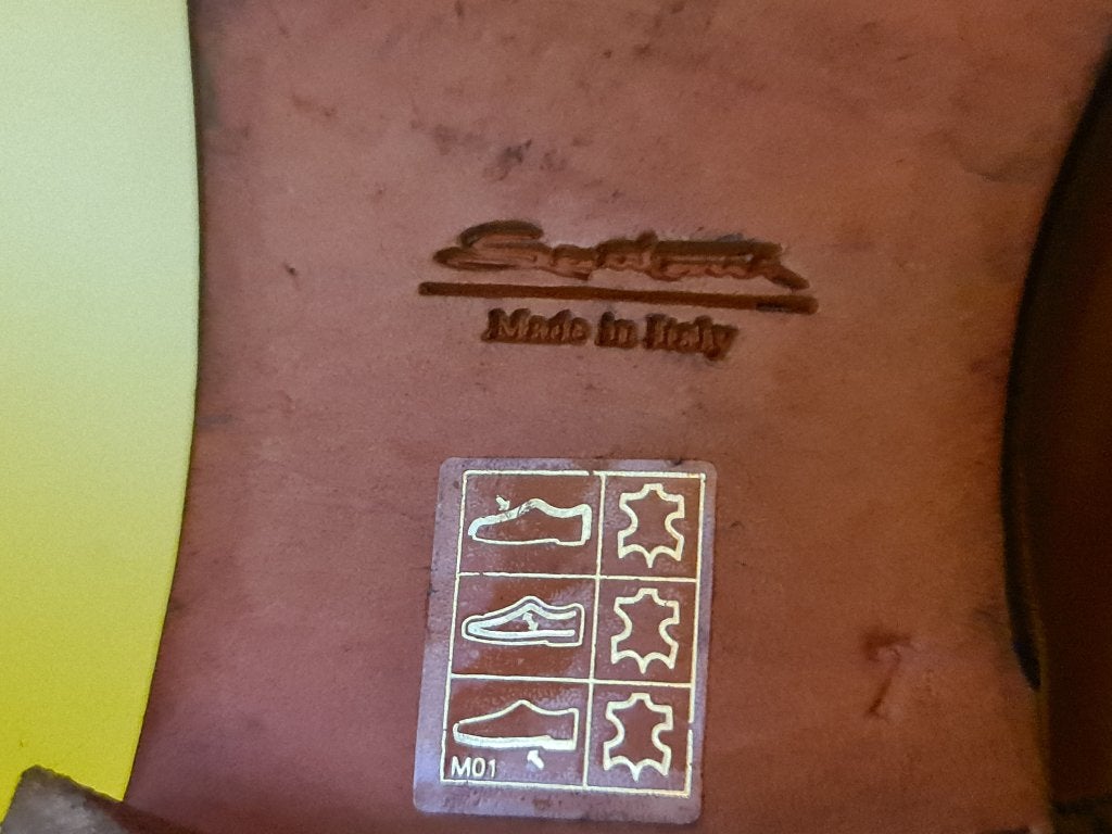 Stevige Santoni laarzen met Cognac kleur maat 41, Ophalen, Bruin, Boots, Zo goed als nieuw